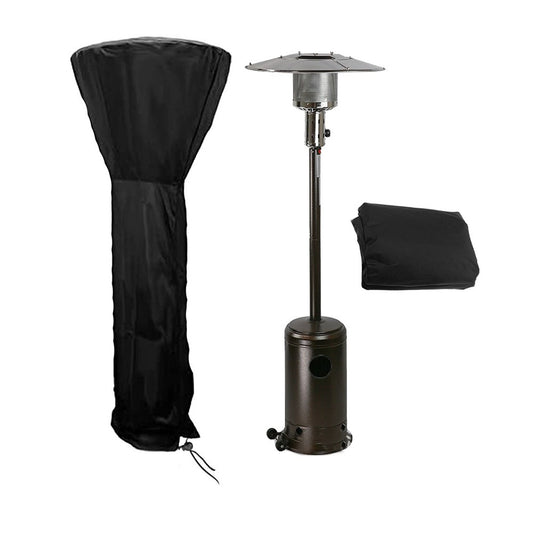 221x85x48cm Waterproof Stand-up Patio Heater Cover with Zipper