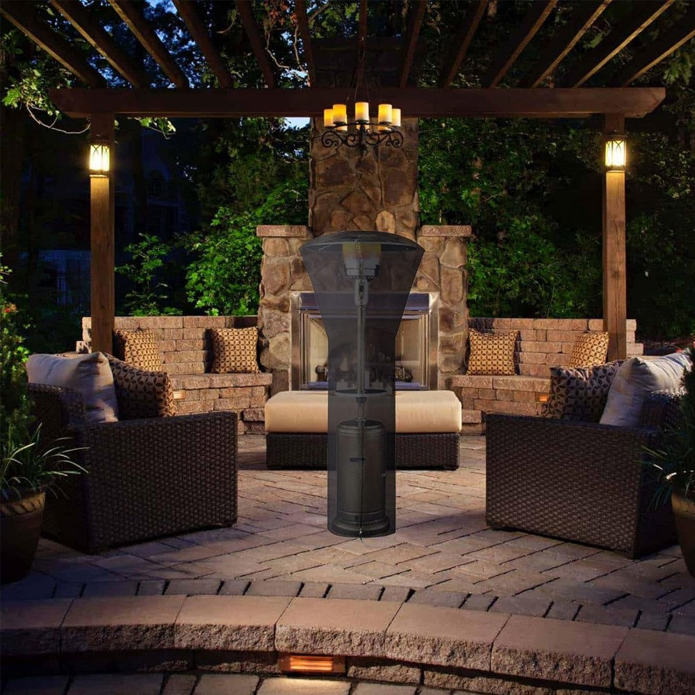 226x85x48cm Waterproof Stand-up Patio Heater Cover with Zipper