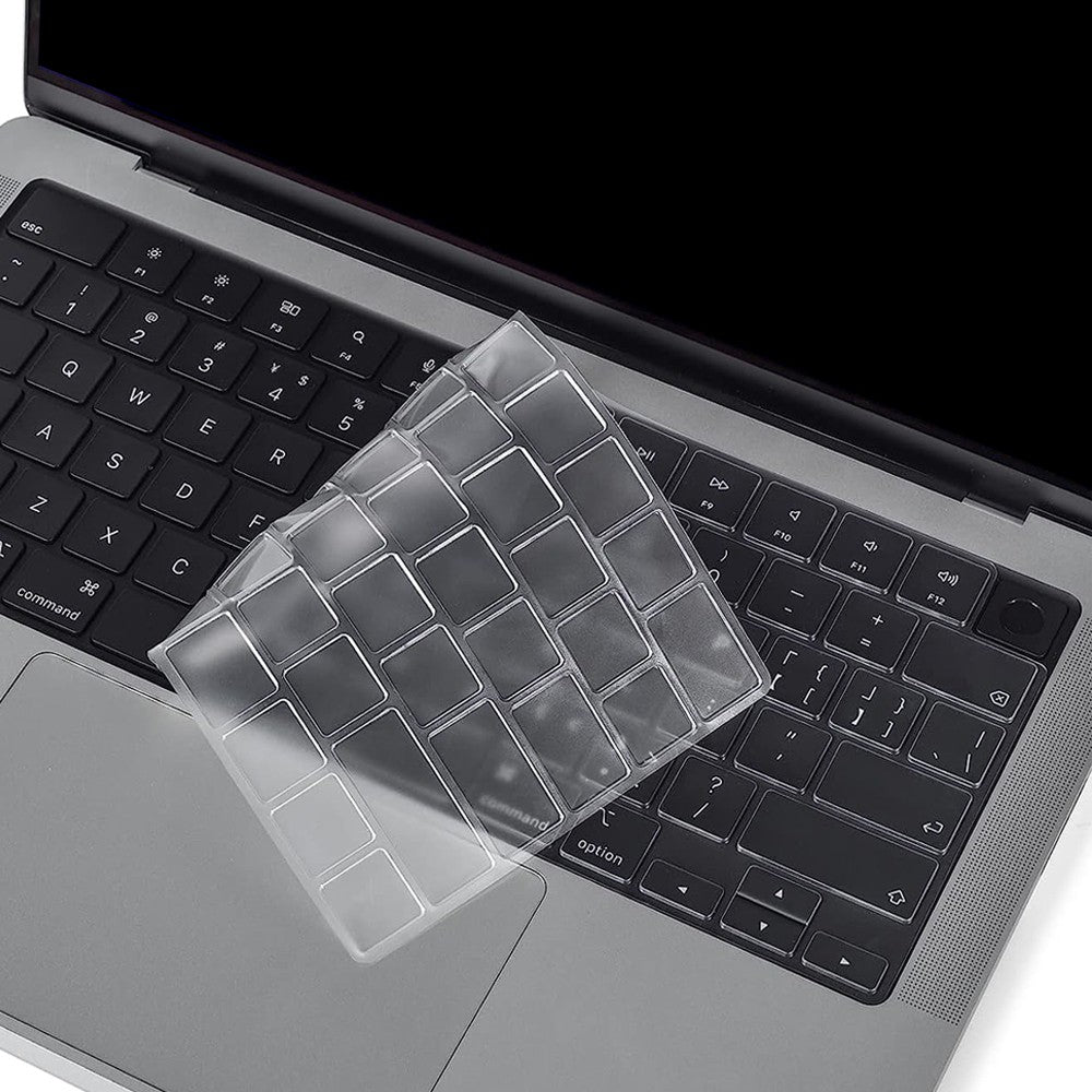 Clear Laptop Protective Case and Keyboard Cover Set for Apple MacBook Pro 14