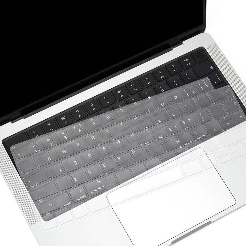 Clear Laptop Protective Case and Keyboard Cover Set for Apple MacBook Pro 14
