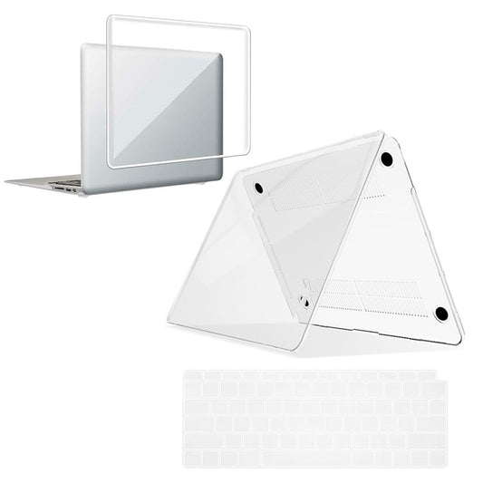 Clear Laptop Protective Case and Keyboard Cover Set for Apple MacBook Pro 14