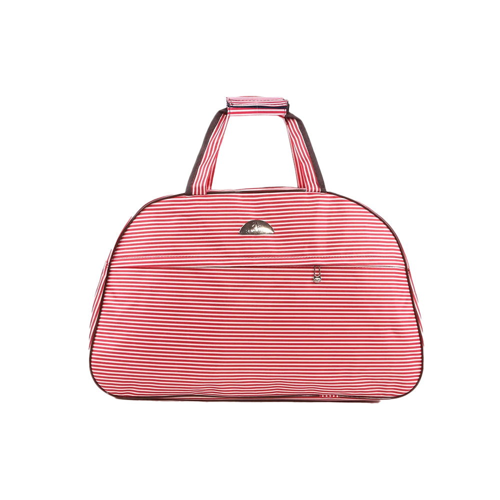 Travel 20 inch Cabin Wheeled Duffle Trolley Bag Handles Carry Bag - Red