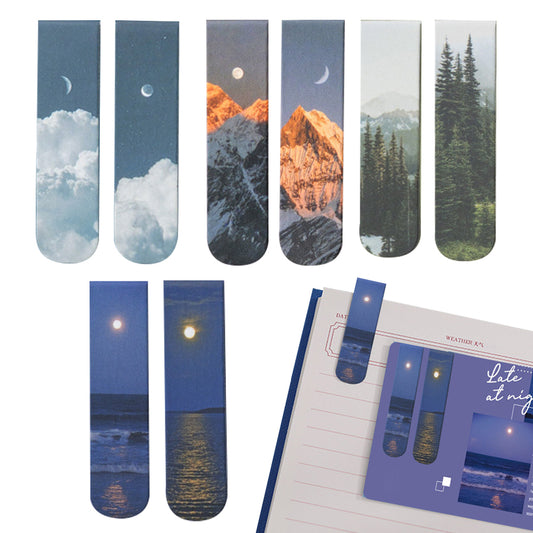 8Pcs Magnetic Bookmarks Page Markers Page Clip for Students Teachers