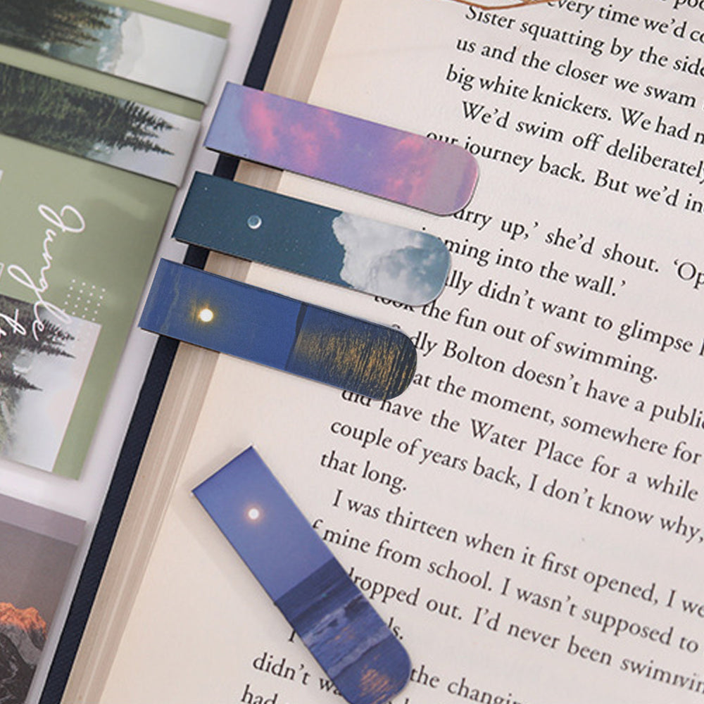 8Pcs Magnetic Bookmarks Page Markers Page Clip for Students Teachers