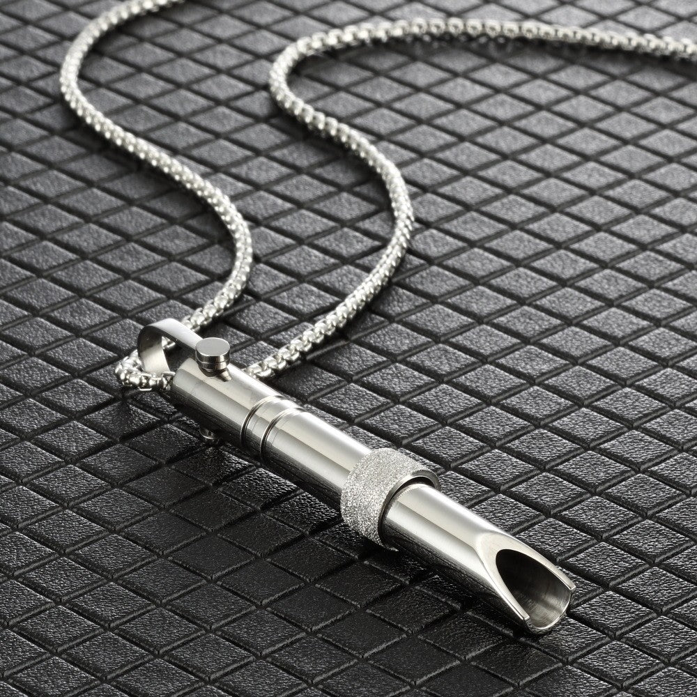 2Pcs Mindful Breathing Necklace Anxiety Relief with Cleaning Brush