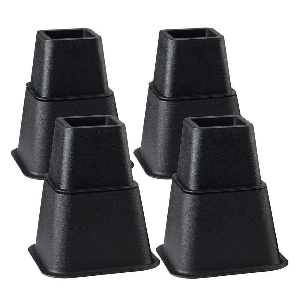 8Pcs Heavy Duty Furniture Risers Feet Bed Chair Leg Lift Stand