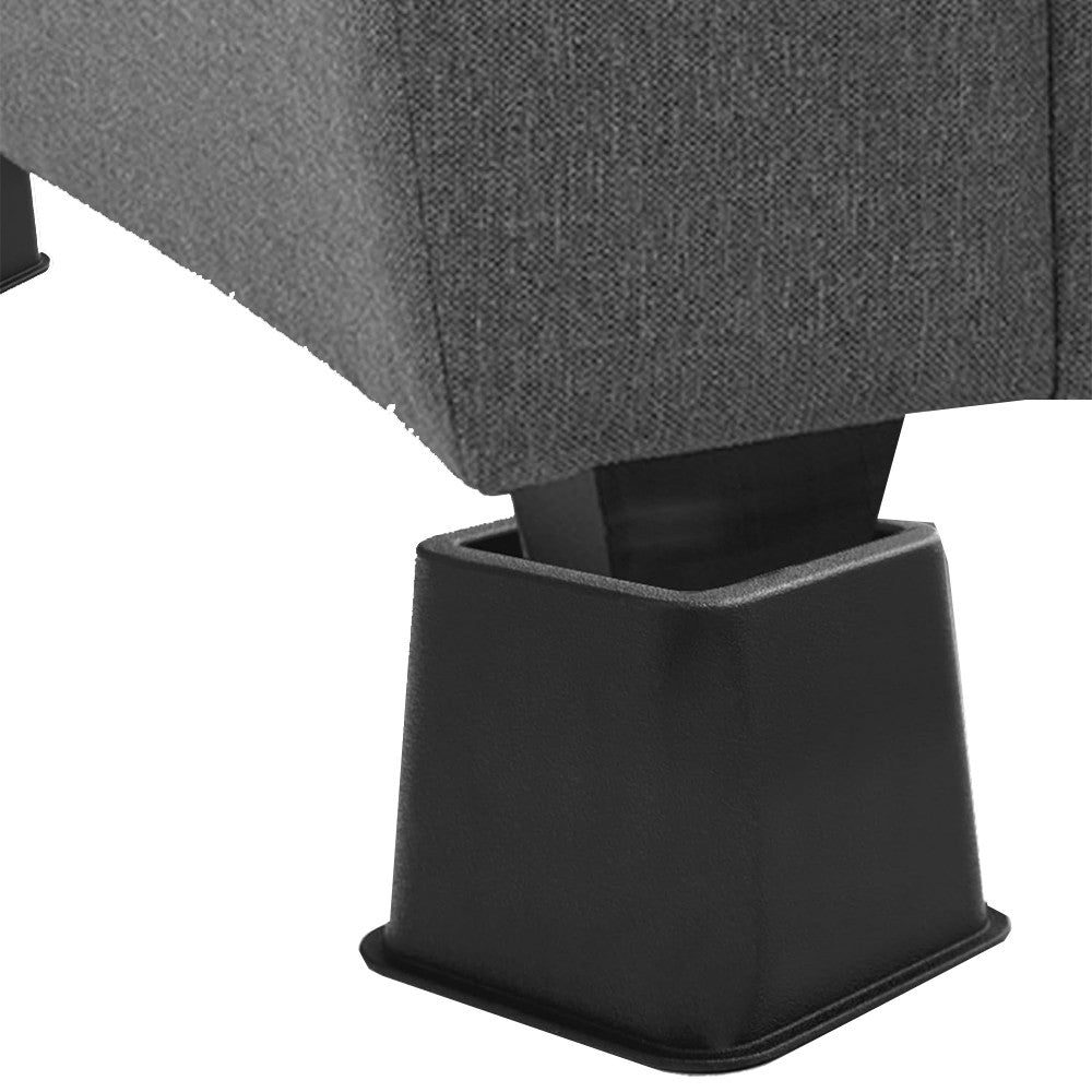 8Pcs Heavy Duty Furniture Risers Feet Bed Chair Leg Lift Stand