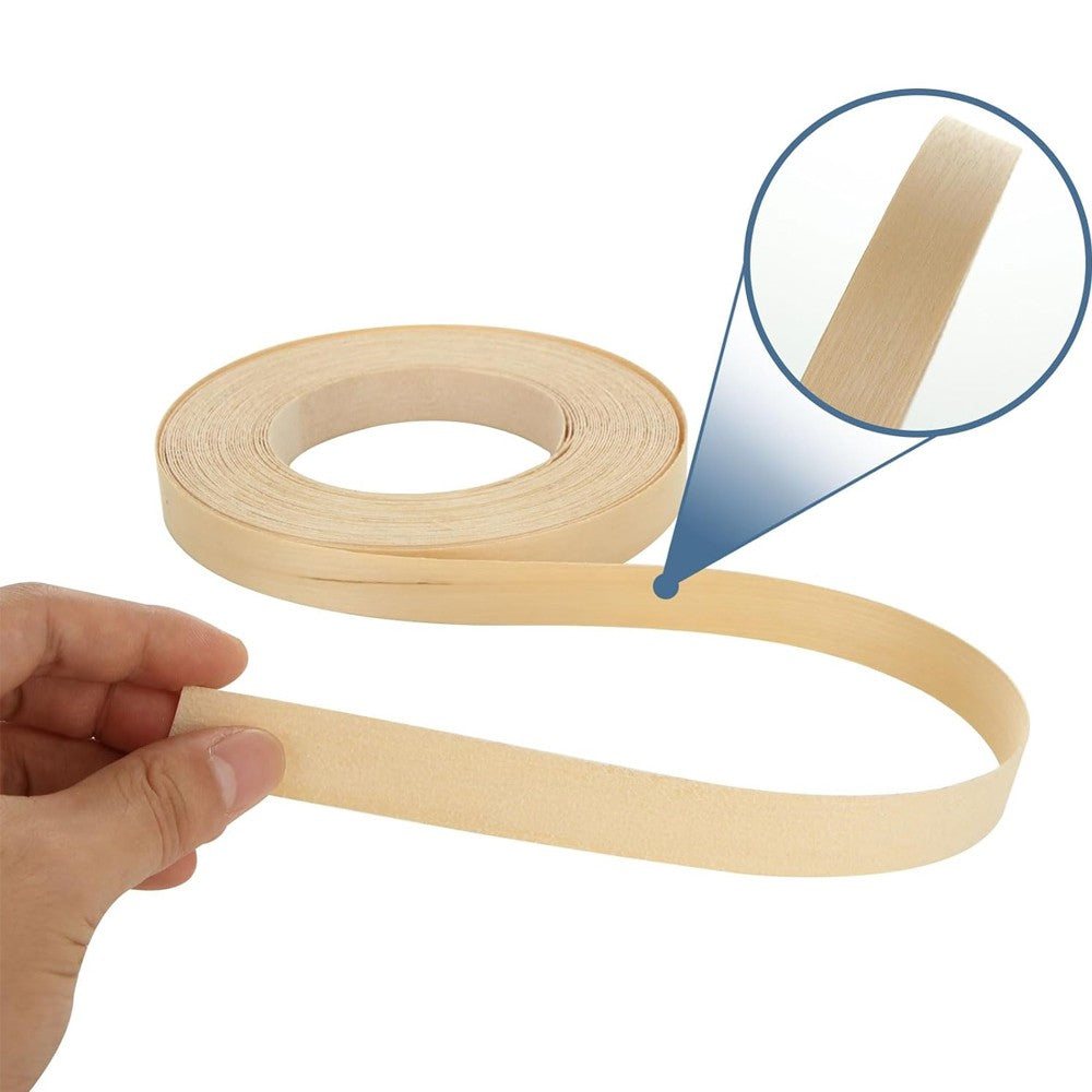 10m Wood Grain Edge Banding 15mm Pre-glued Melamine Iron-on Edging Tape