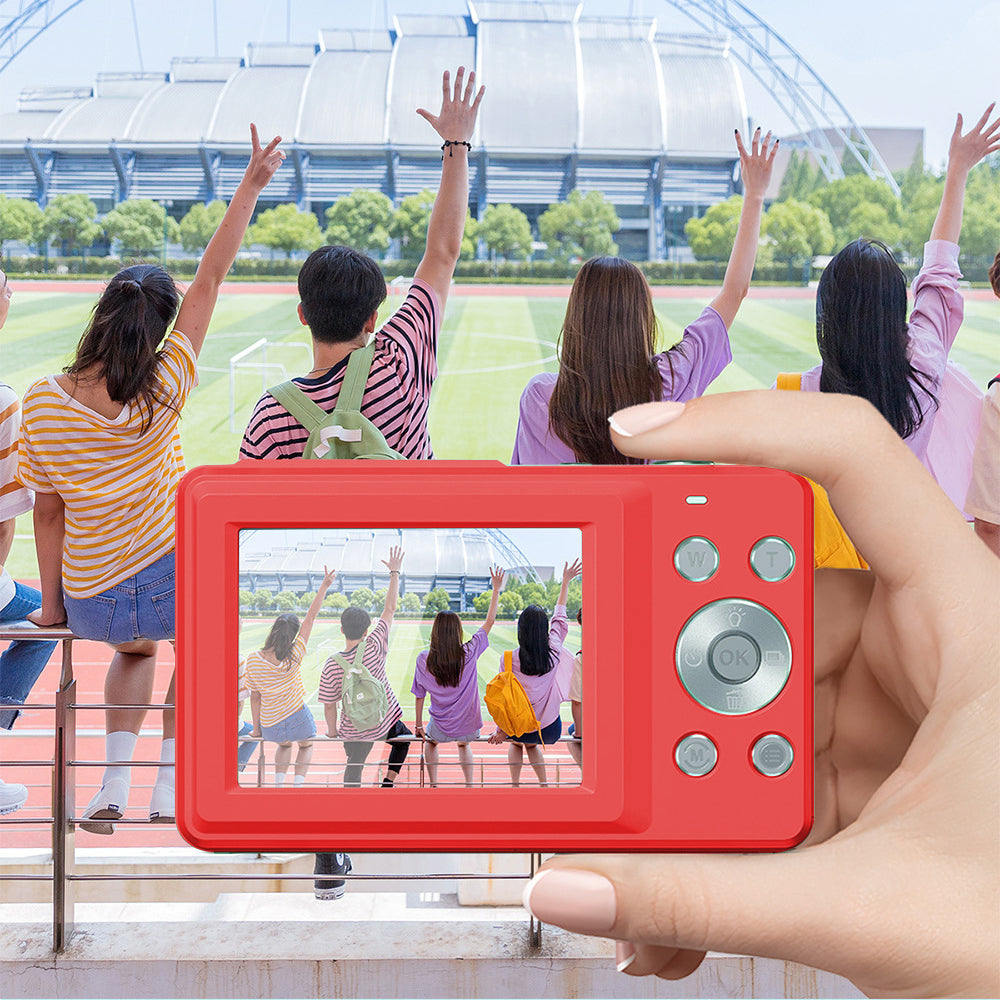44MP Digital Camera 16X Zoom with 32GB Card Compact Portable Camera Red