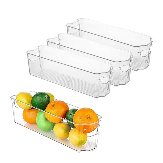 3Pcs Refrigerator Food Storage Box Fridge Organizer with Handle