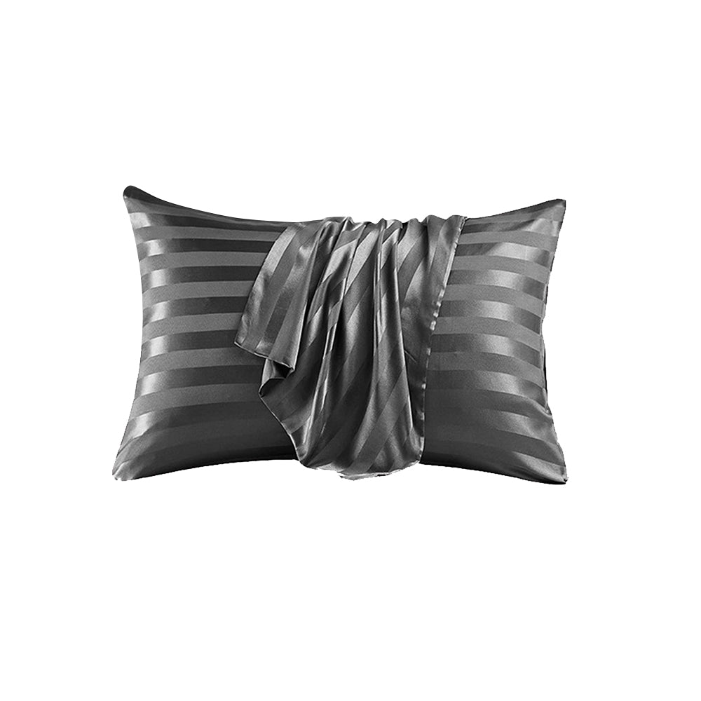 51x76cm Satin Pillowcase for Hair and Skin Envelope Closure Pillowcase - Grey