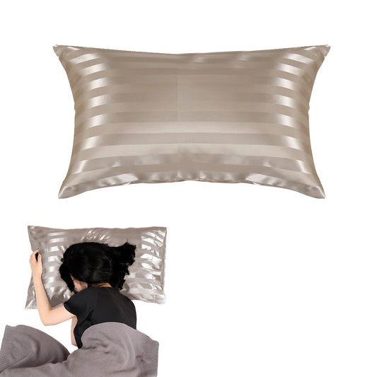 51x76cm Satin Pillowcase for Hair and Skin Envelope Closure Pillowcase - Khaki
