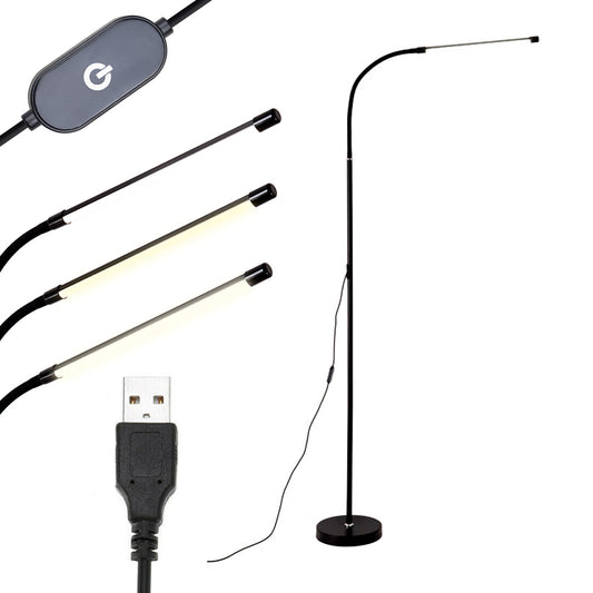 LED Floor Lamp Touch Control Reading Light with 3 Color Modes