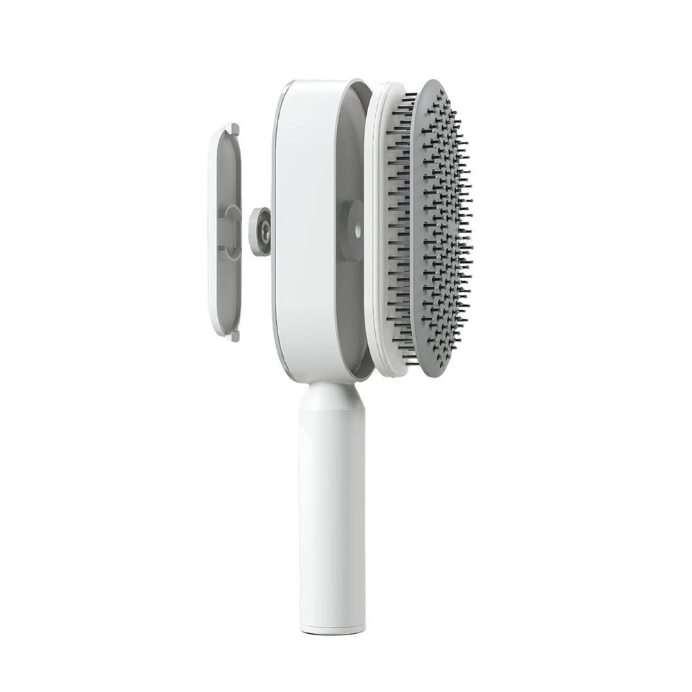 Self Cleaning Hair Brush for Women Cleaning Massage Hair Comb with Holder