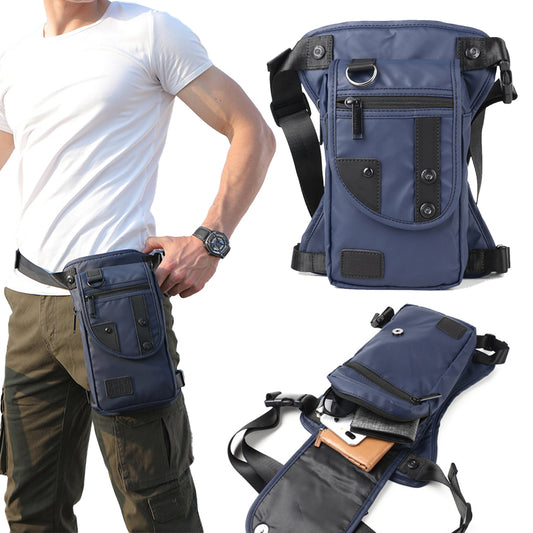 Multi-Functional Drop Legs Tactical Waist Bag Hip Drop Belt Waist Pack - Blue
