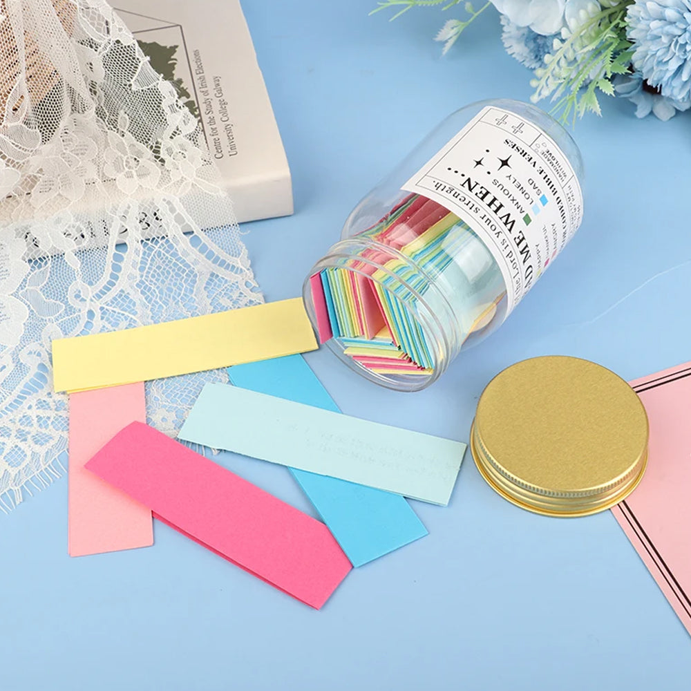 Inspirational Bible Verses Jar for Emotion and Feeling Scripture Glass Jar Craft