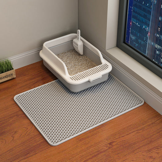 Cat Litter Mat Honeycomb Double Layer Cat Litter Trapping Mat Mat for Litter Box
