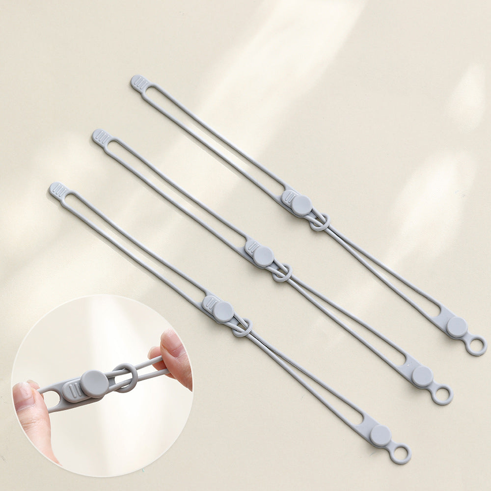 20Pcs Silicone Cable Ties Charging Cable Organizer Elastic Cord Wires Ties