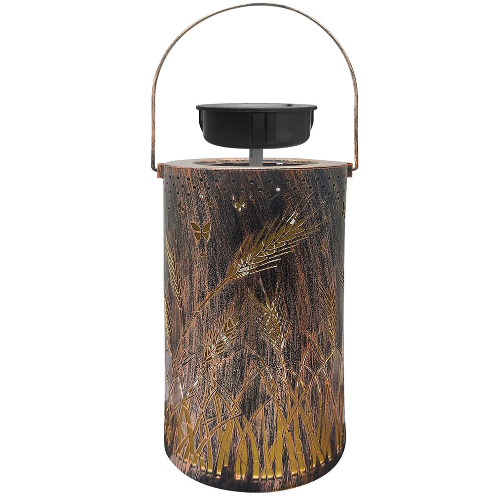 3D Dynamic Solar Lantern Ears Hollowed Out Outdoor Hanging Lantern Lights