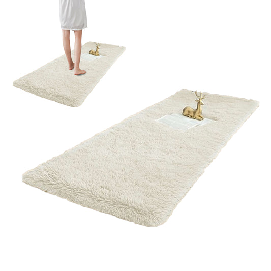 60x160cm Super Soft Shaggy Rug Fluffy Carpets Non Slip Hallway Runner Rug Beige