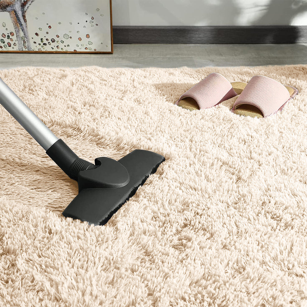 80x200cm Super Soft Shaggy Rug Fluffy Carpets Non Slip Hallway Runner Rug Beige