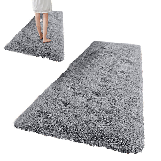 80x160cm Super Soft Shaggy Rug Fluffy Carpets Non Slip Hallway Runner Rug Grey