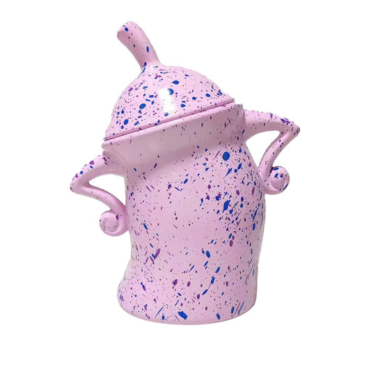 Canister with Attitude Storage Canister Food Storage Jar with Lid Pink