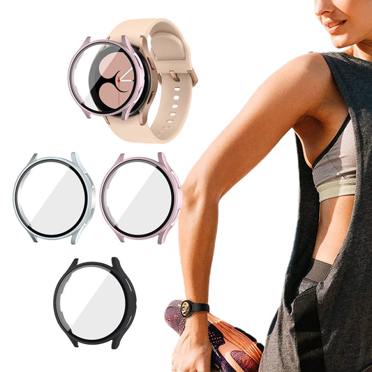 3Pcs Full Screen Protector Case Hard PC Cover for Samsung Galaxy Watch 6 44mm