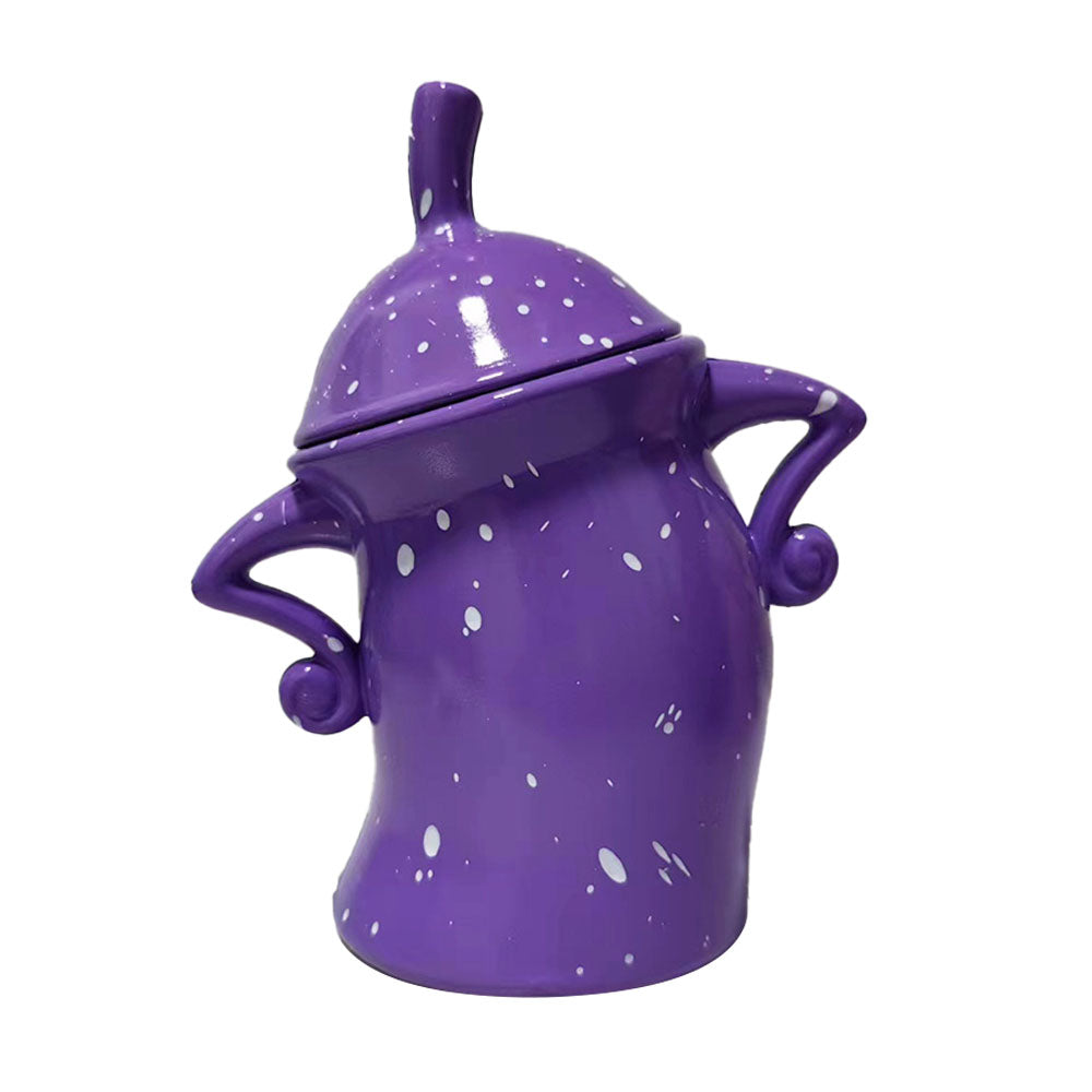 2Pcs Canister with Attitude Storage Food Storage Jar with Lid Pink Purple
