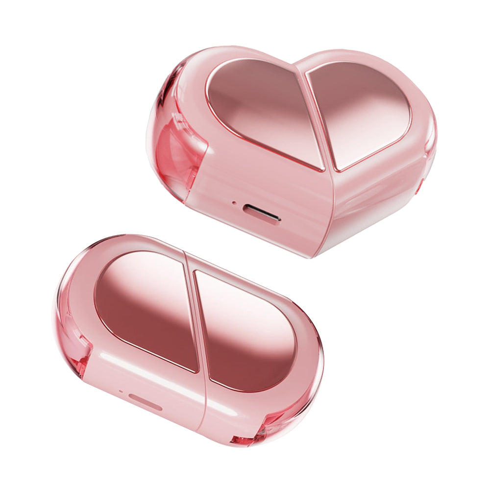 Wireless TWS 5.3 Audio Earphones Convertible Heart-Shaped Couple Earbuds Pink
