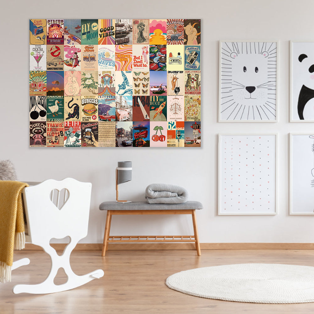 50Pcs Y2k Aesthetic Wallpaper Downtown Girl Room Poster Decor