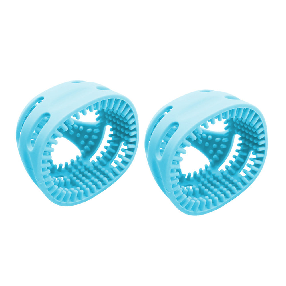 2Pcs Silicone Egg Washer Brush Reusable Cleaning Tools for Egg Blue