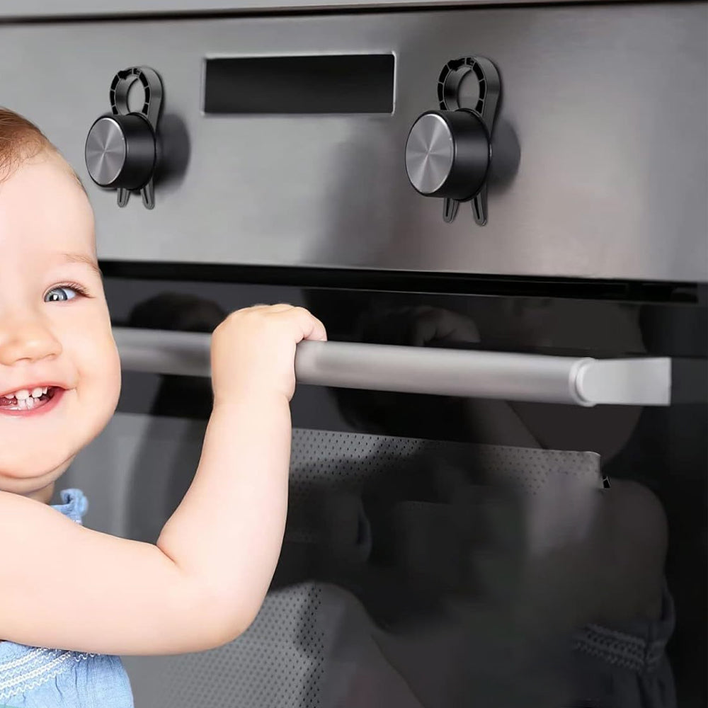 10Pcs Gas Stove Knob Locks Baby Proof Oven Knob Safety Covers