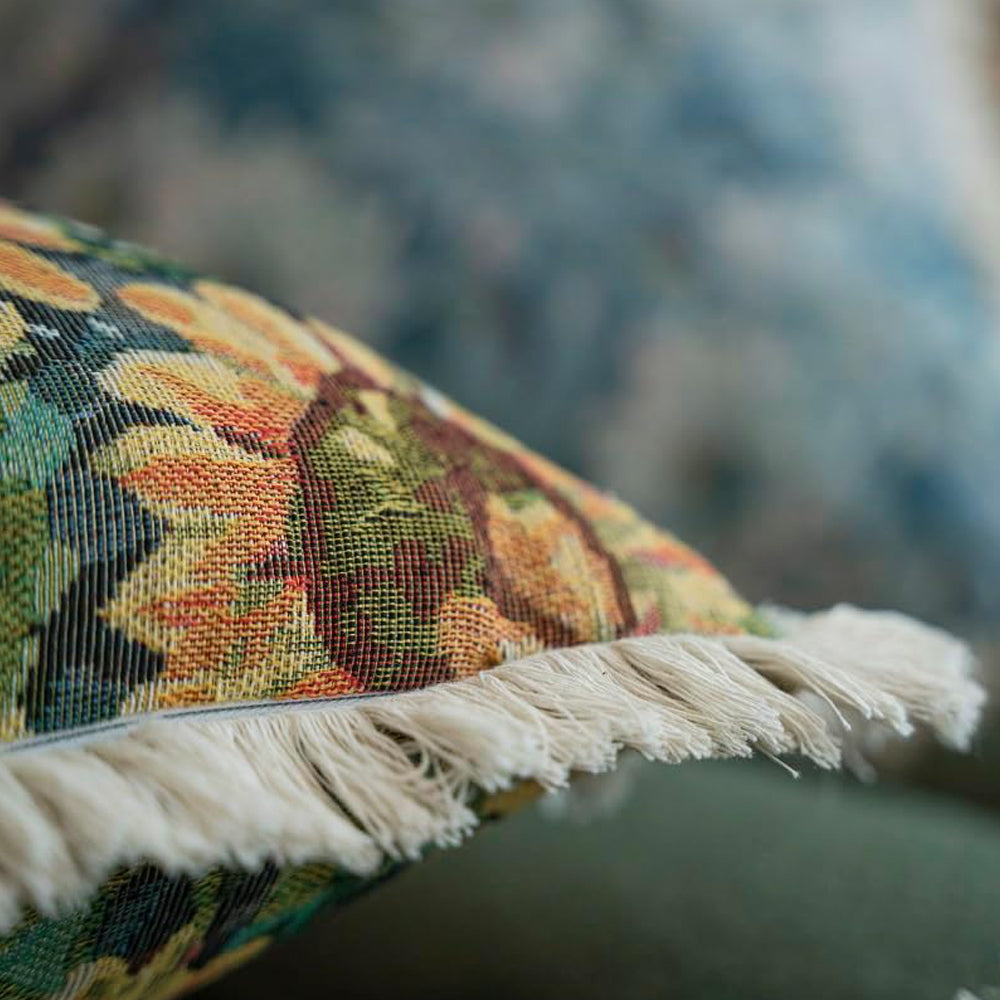 2 X Fringe Tassels Throw Pillow Cover Print Cushion Case Pillowcase 45x45cm