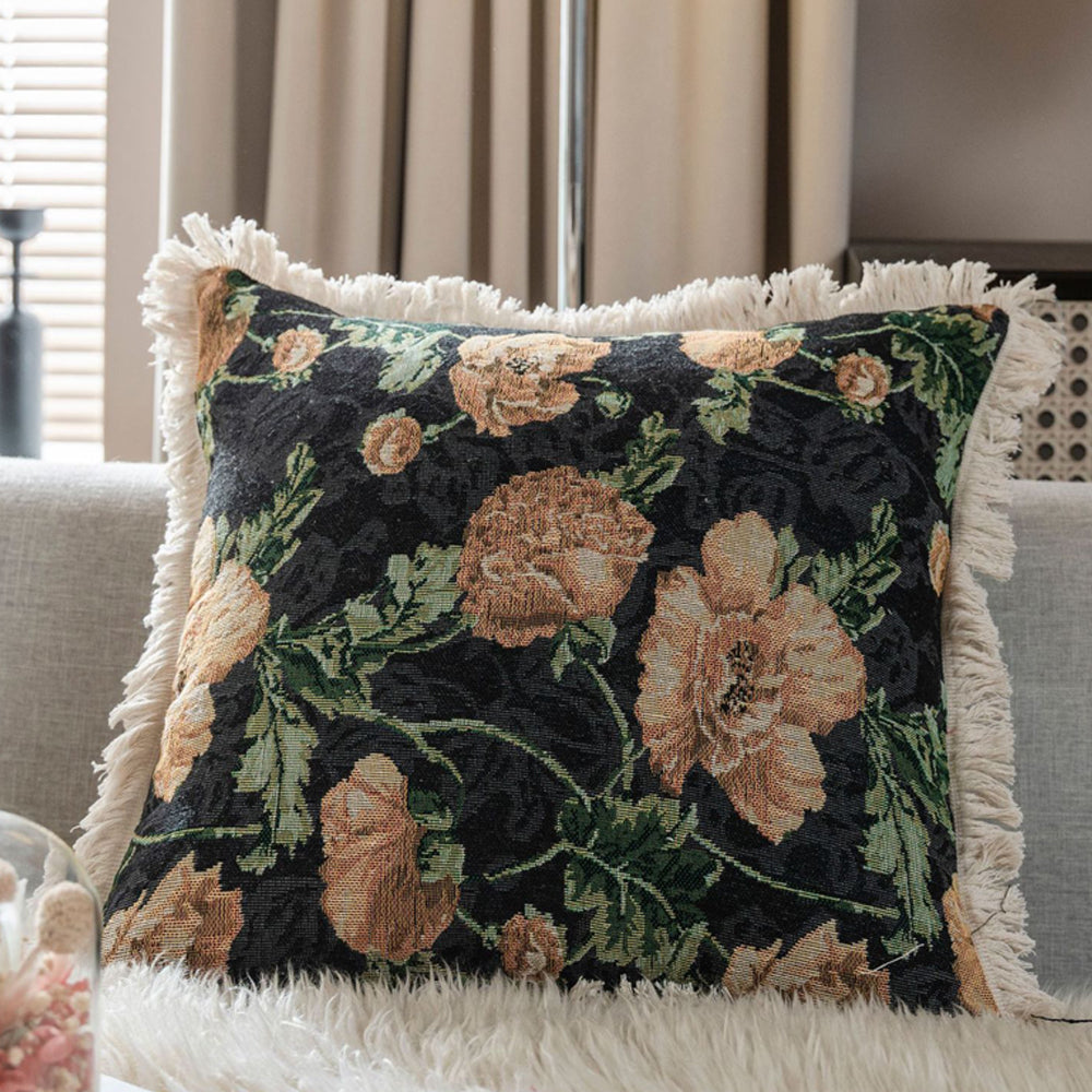 4 X Fringe Tassels Throw Pillow Cover Print Cushion Case Pillowcase 45x45cm