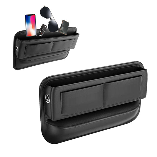 Car Seat Gap Filler Leather Car Box Phone Holder Storage Box Side Organizer