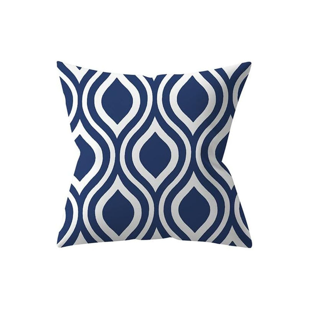 4Pcs 45X45cm Throw Pillow Cover Geometric Pattern Linen Sofa Cushion Pillowcase