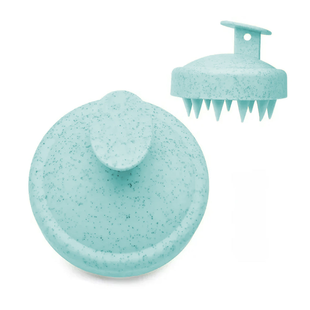 2Pcs Shampoo Brush Hair Scalp Massager Shower Comb Scalp Exfoliator Khaki Green