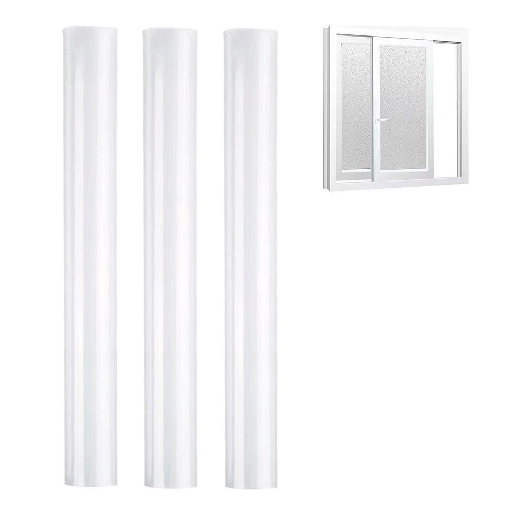 3Pcs 50cmx1m Clear Frosted Home Window Glass Removable Privacy Film