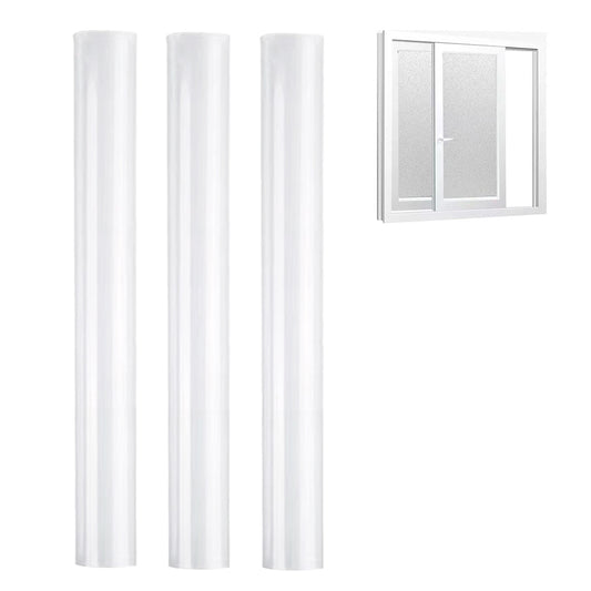 3Pcs 50cmx1m Clear Frosted Home Window Glass Removable Privacy Film