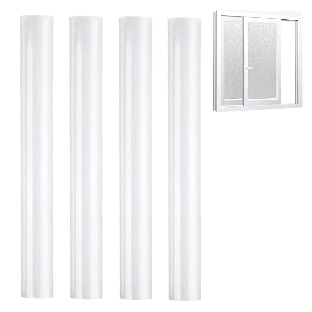 4Pcs 50cmx1m Clear Frosted Home Window Glass Removable Privacy Film