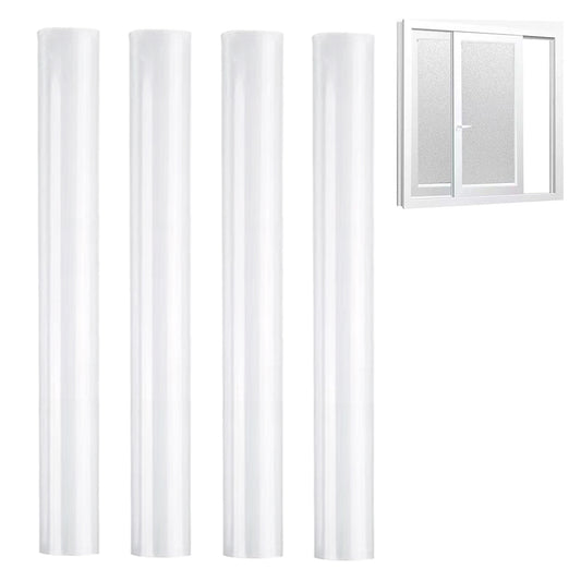 4Pcs 50cmx1m Clear Frosted Home Window Glass Removable Privacy Film
