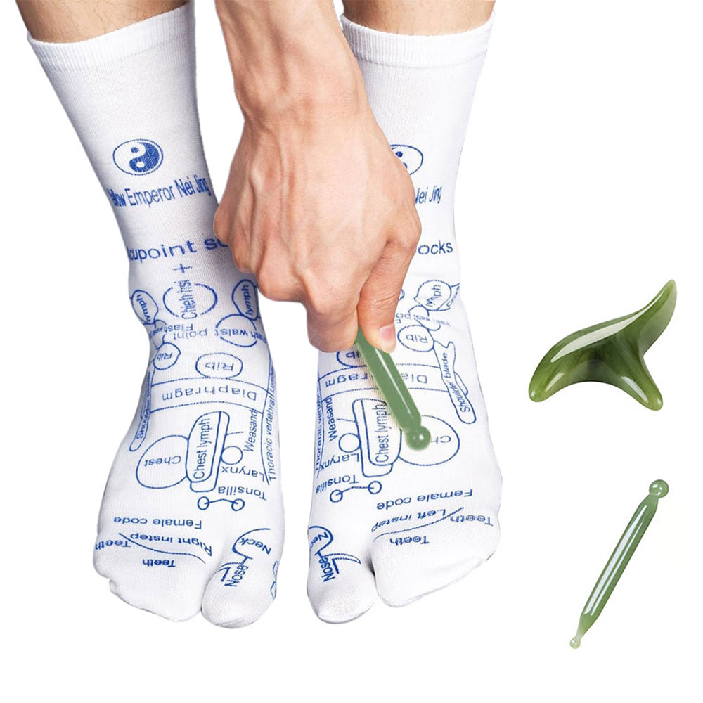 Reflexology Socks with Trigger Point Massage Tools for Women