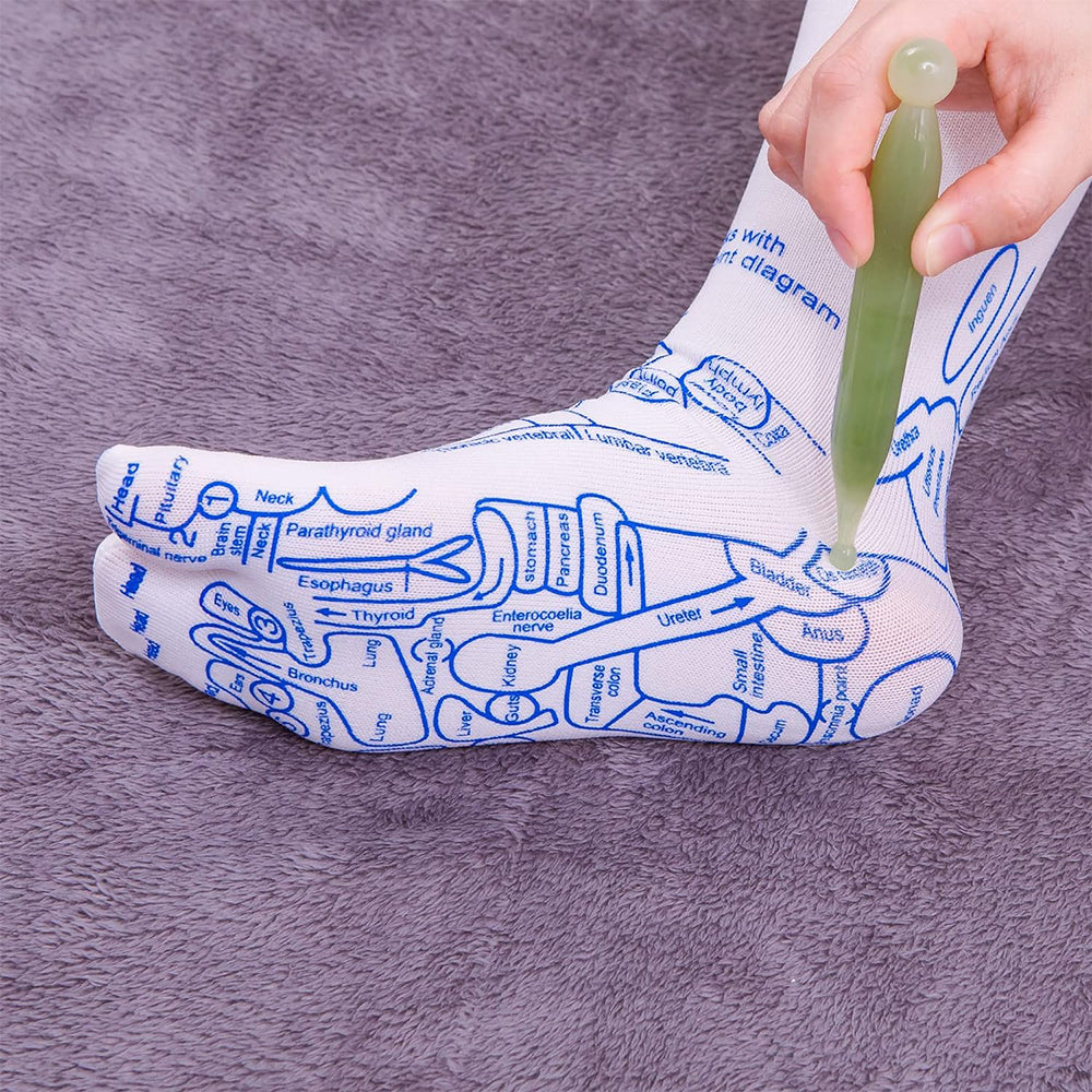 Reflexology Socks with Trigger Point Massage Tools for Women