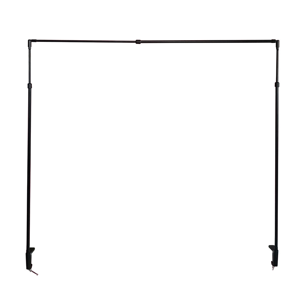 Macrame Plant Hanger Stand Rail Pole with Clamp Metal Adjustable Display Rod