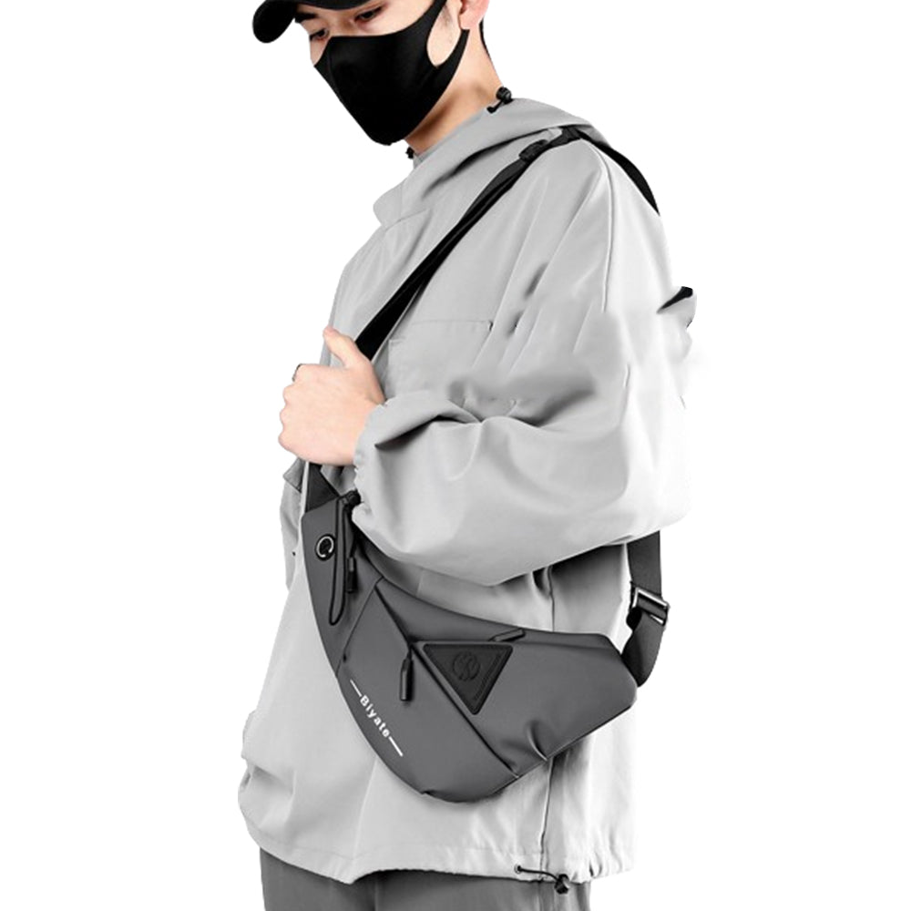 Crossbody Anti-Theft Shoulder Bag Chest Bag Grey