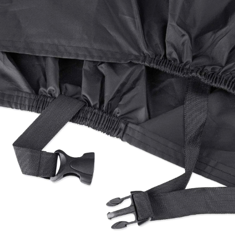 200x70x110cm Outdoor Bike Cover Rain Dust Snow Proof Cover with Lock Hole Black