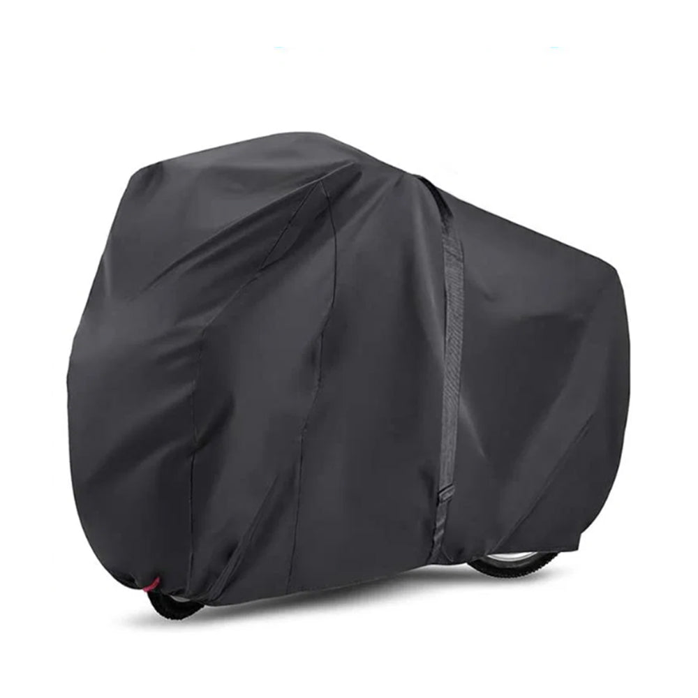 200x70x110cm Outdoor Bike Cover Rain Dust Snow Proof Cover with Lock Hole Black