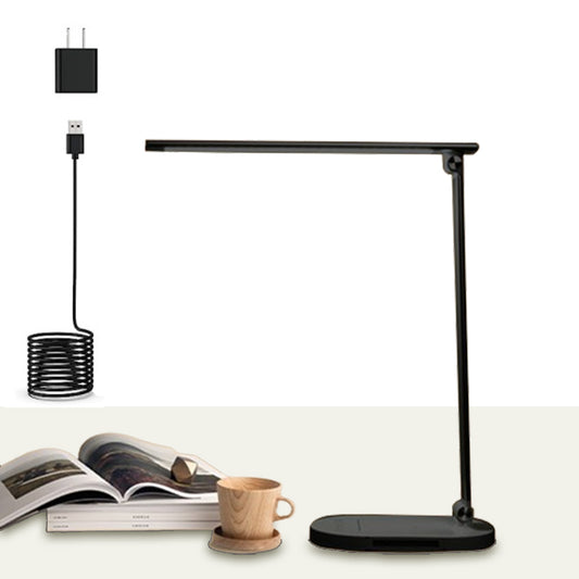 LED Desk Light Eye-Caring Foldable Touch Control Reading Lamp with USB Ports