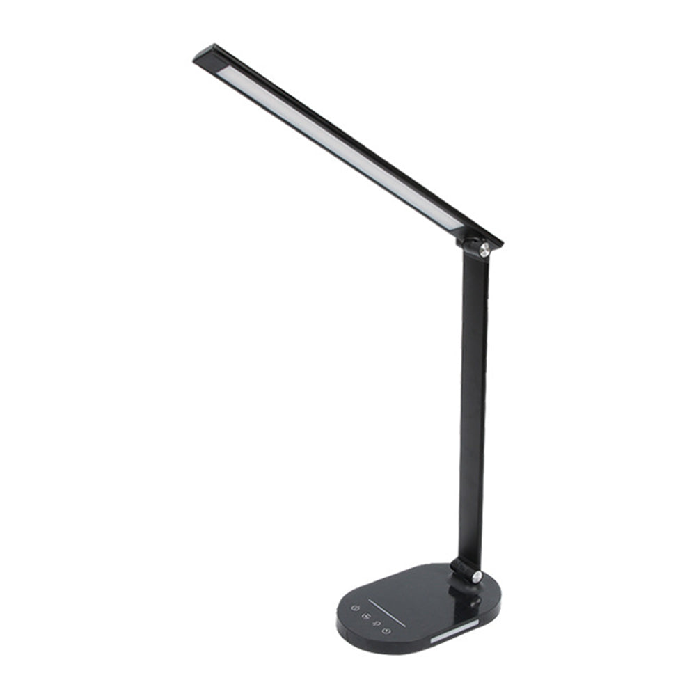LED Desk Light Eye-Caring Foldable Touch Control Reading Lamp with USB Ports